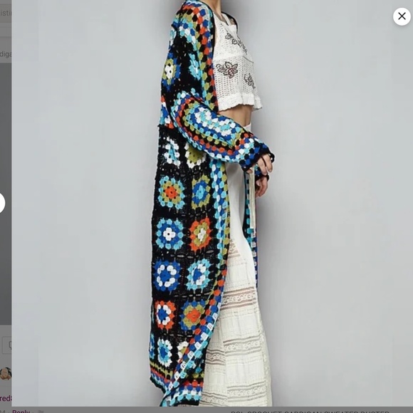 POL Multicolor Crochet Cardigan - Picture 4 of 5